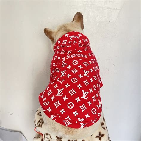 louis vuitton supreme dog sweater|louis vuitton sweatshirt.